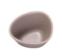 Bol COURBE 11 cm, chaud gris, grès, LIND DNA