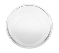 Bol de Cuisson Rond Résistant à Chaleur en Verre 400ml pour Air Fryer | Surface Lisse Antiadhésive, Portions Compactes, Compatible Four à Micro-ondes, Pratique pour Tartes, Gratins, Fruits
