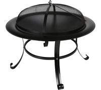 Bol de feu de terrasse 73cm foyer de jardin poêle en métal corbeille à feu poêle de terrasse