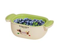 Bol de lavage des fruits avec tamis - Lavage polyvalent des légumes, design compact et panier mixeur | pour nettoyer les pâtes, le riz, les baies, les légumes, les salades, les repas, les pâtes