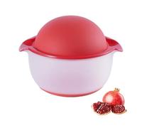 Bol de , outil d'éplucheur de grenade, 19 x 19 x 14 cm, bassin avec couvercle tamis, construction de cuisine en silicone robuste, conception de presse manuelle avec filtre, accessoire de
