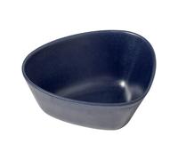 Bol de service COURBE 22 cm, bleu marine bleu, grès, LIND DNA