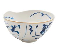 Bol de service DIESEL CLASSICS ON ACID KOI 18 cm, blanc/bleu, porcelaine, Seletti
