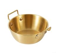 Bol de service en acier inoxydable 304 avec deux oreilles latérales et poignée confortable pour soupe de nouilles et plats d'accompagnement (13 cm)