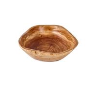 Bol de service en bois - Plateau décoratif rustique, centre de table naturel, plat à salade de fruits vintage, accessoire polyvalent de cuisine et de salon | Bol décoratif pour cuisine, salon, bureau,