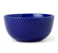 Lyngby Porcelæn Bol Rhombe Ø13 cm Bleu foncé