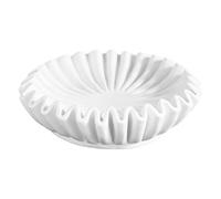 Bol décoratif à volants - 25 x 25 x 6 cm Bol de service en résine | Simulation d'une décoration de table antique et de cuisine, pièce maîtresse élégante, cadeau de pendaison de crémaillère
