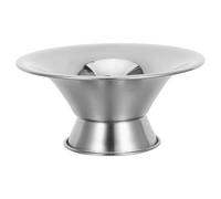 Bol Décoratif en Acier Inoxydable 400ml, Coupe à Pied Élégante | Finition Argentée Lisse, Conserve la Température, pour Fruits et Bonbons, Usage Familial ou Buffet