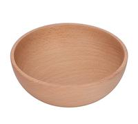Bol Décoratif en Bois de Hêtre, Bol Décoratif pour Servir du Riz, des Pâtes, des Salades de Fruits, pour la Maison, le Restaurant et le café (Moyen)