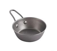 Bol Dessert Métal 20,5cm Anti-Rouille Lavable(13cm) | Acier inoxydable pour premium, empilable gain de place, résistant à la rouille, 15,5x10,5cm, usage quotidien