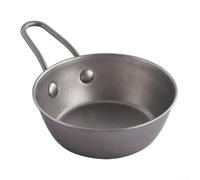 Bol Dessert Métal 20,5cm Anti-Rouille Lavable(17cm) | Acier inoxydable pour premium, empilable gain de place, résistant à la rouille, 15,5x10,5cm, usage quotidien