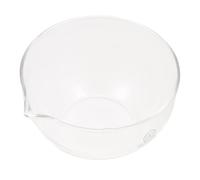 Bol D'évaporation Rond en Verre Transparent pour Mélange et Mesure | Récipient de Laboratoire, Fond Plat avec Bec Verseur, pour Concentrer Solution et Sécher Matière Solide
