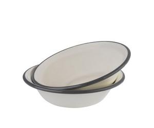 Bol émaillé, diamètre: 165 mm, set de 2