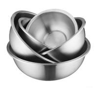 Bol en Acier Inoxydable 304 Renforcé avec Couvercle - Bassin pour polyvalent pour Cuisine Maison - Contenant pour idéal pour Pétrir Mixer Servir(20cm-1350ml)
