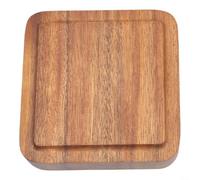 Bol en Bois de Noyer Naturel - Plateau Carré pour Apéritifs et Noix - Rangement Décoratif pour Table 13x13cm