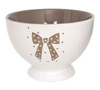 Bol en Céramique Boudoir Blanc et taupe BLANC ET TAUPE G