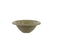 Bol en grès khaki, rond - Pomax, Bosque - Ø17x6 cm
