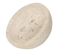 Bol en Pierre Naturelle, Stable, Résistant à Vapeur | Salon et Surfaces de Maquillage, Beige, Forme Bol, Usage Sauna