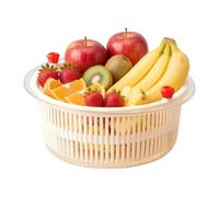 Bol Essoreuse Lave-Fruits 2 En 1 Avec Brosse Et Panier Cuisine