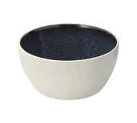 Bol GASTRO 12 cm, 400 ml, blanc / bleu foncé, grès, Bitz