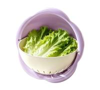 Bol Lave-Fruits Avec Passoire Double Couche Multifonctionnel Empilable