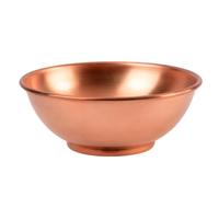 Bol Mélangeur - 12 Pouces Cul Poule | Cuivre Bassine Confiture - Plat Service Multifonction empilable avec rebords polis. Ce récipient de cuisine élégant est idéal pour mélanger la salade et monter
