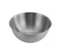 Bol mélangeur en acier inoxydable 304 poli passe au lave-vaisselle (17 cm | Echelle de mesure intégrée, dosage précis, idéal pour les salades, les pâtes, la pâte à pâtisserie, 27,5 cm de diamètre