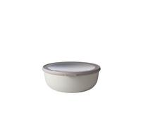 Mepal - Bol Multifonction Cirqula Rond - Boîte Conservation Alimentaire avec Couvercle - Convient comme Boîte de Hermétique pour le Réfrigérateur, Micro-ondes & Congélateur - 2250 ml - Nordic white