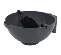 Bol Multifonction Spatule & Passoire 22cm Noir