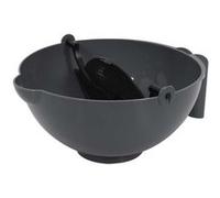 Bol Multifonction Spatule & Passoire 22cm Noir