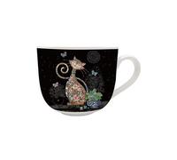 Bol Noir Les chats BUG ART Jewels en Porcelaine 11.5 x 9.5 cm