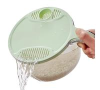Bol passoire à riz - Bol de lavage pour quinoa, rinceur avec égouttoirs latéraux petite passoire pour nettoyer les fruits, les légumes et les haricots - Ustensile de cuisine polyvalent