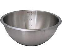 De Buyer Bol pâtissier 3373.24 – Inox 24 cm, fond en silicone antidérapant, 3,6 L
