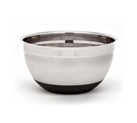 Bol patissier inox avec couvercle 20 cm base silicone Noir