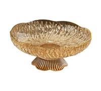 Bol Piédestal, Bol sur pied décoratif, panier de fruits, présentoir, pièce maîtresse de Table, cuisine(Yellow)
