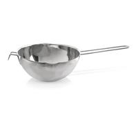 Bol pour bain-marie en acier - ORION - 1,2 l - 17,5 cm diamètre - Acier inoxydable - Poignée longue - Bec verseur