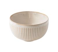 Bol RIDGED ALABASTER 15 cm, 700 ml, beige, céramique, MIJ