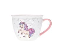 Bol timbale avec une anse - Motif licorne qui danse - porcelaine - 550ML