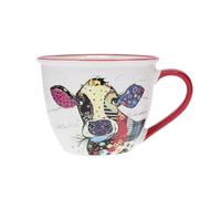 Bol timbale - KIUB - Motif vache - Porcelaine fine - 550ML - Lavable au lave-vaisselle