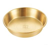 Bol Trempette Acier Inoxydable 304 Doré Ramequin Sauce Asiatique Légumes Frites pour bord Lisse 6x3.9cm(Golden - 11CM)