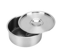 Bol vapeur en acier inoxydable, cuiseur vapeur avec couvercle scellé (17 cm)