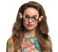 Boland 02672 - Lunettes de fête papillon, lunettes rétro pour carnaval, fête à thème et JGA, accessoires de déguisement