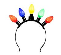 Boland 31201 Diadème de fête avec LED - Serre-tête lumineux - Multicolore - Pour adulte - Accessoire de tête - Ampoule - Carnaval - Fête à thème - Halloween