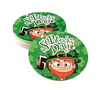 Boland 44905 Lot de 10 Dessous de Verre en Carton Motif St Patrick Diamètre 10 cm