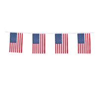 Boland 44951 - Drapeau des États-Unis, guirlande, longueur 4 m, décoration, carnaval, fête à thème, fête à thème