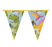 Boland 50050 Guirlande de fanions Dinosaures Longueur 6 m Décoration à Suspendre Guirlande pour Anniversaire d'enfant Décoration de fête à thème Carnaval