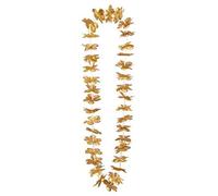 Boland 52208 - Lot de 20 chaînes hawaïennes dorées pour fleurs Collier Accessoires de plage Décoration de fête fête à thème carnaval
