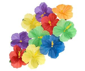 Boland 52513 - Lot de 24 décorations florales Hibiscus Hawaii, multicolore