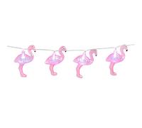 Boland 52545 Guirlande lumineuse LED Flamant rose Longueur 140 cm Type de pile 2 x AA Décoration Carnaval Fête à thème