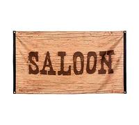 Boland 54352 - Drapeau Wild West, 1 pièce, taille 90 x 150 cm, décoration à suspendre, décoration pour fête à thème et carnaval, bannière Wild West